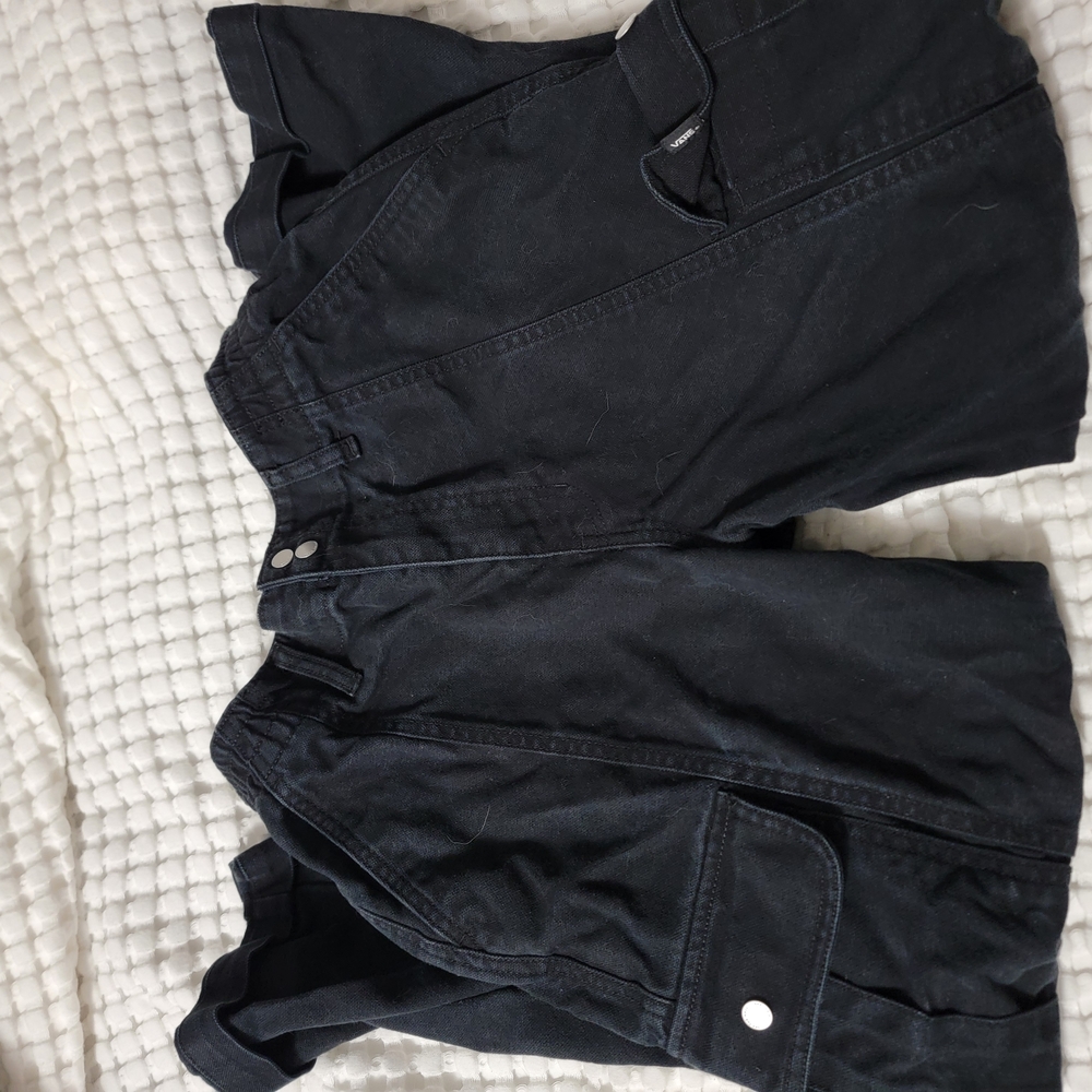 Vans Black Elastic Waist Shorts